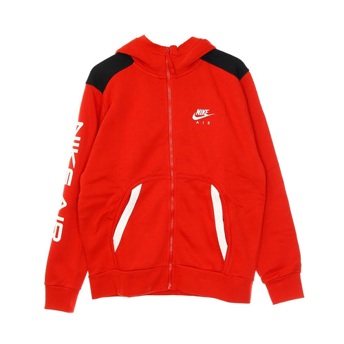 Nike Felpa Cappuccio Zip Uomo Sportswear Air Hoodie University Red/black/white da uomo