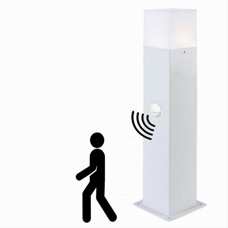 Lampione Esterno Con Sensore Movimento E27 Lampada Da Terra Lampioncino Ip44 H440