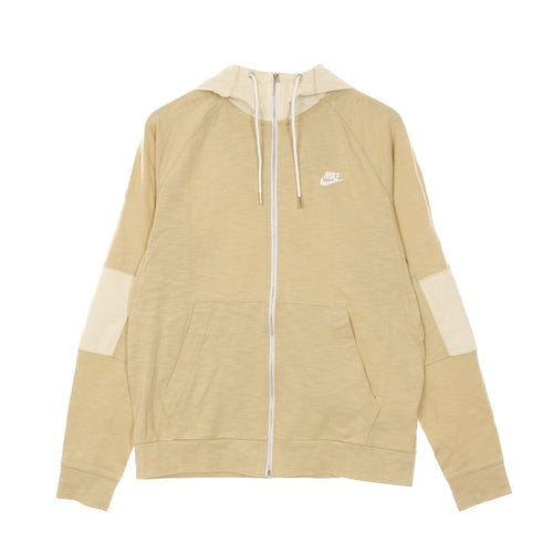 Nike Felpa Leggera Cappuccio Zip Uomo M Sportswear Modern Full Zip Lightweight Hoodie Mix Grain/coconut Milk/ice Silver/white da uomo