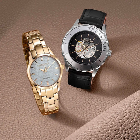 Orologio TRUSSARDI donna T-bent tempo acciaio dorato / silver