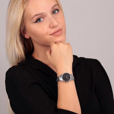 Orologio TRUSSARDI donna T-bent tempo acciaio / nero