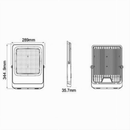 Faro Led Ultra Slim 200w Esterno Ip65 Orientabile Luce 3000k 6500k 4000k Jr-200w