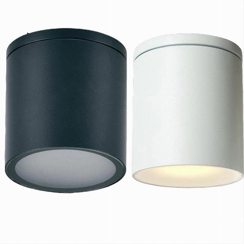 Applique Da Soffitto A Cilindro Esterno Moderno Lampada Plafoniera Gu10 Ip54 H94