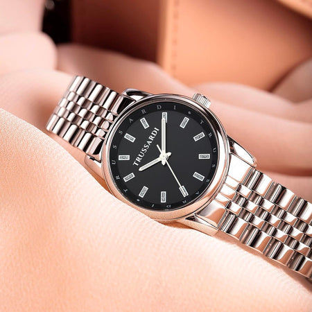 Orologio TRUSSARDI donna T-joy acciaio / nero