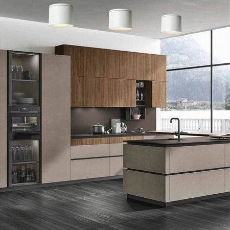 Applique Da Soffitto A Cilindro Esterno Moderno Lampada Plafoniera Gu10 Ip54 H94