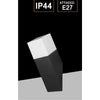 Applique A Muro Obliquo Esterno Attacco E27 In Alluminio Lampada Parete Ip44 B250