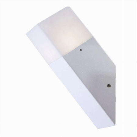 Applique A Muro Obliquo Esterno Attacco E27 In Alluminio Lampada Parete Ip44 B250