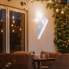 Applique A Muro Obliquo Esterno Attacco E27 In Alluminio Lampada Parete Ip44 B250