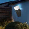 Applique A Muro Obliquo Esterno Attacco E27 In Alluminio Lampada Parete Ip44 B250