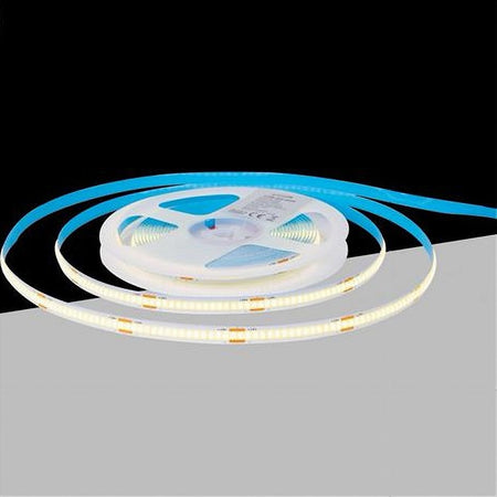 Striscia Led Cob Bobina 5mt Flessibile Dc 24v Varie Temperature Colore Cob-24v-320