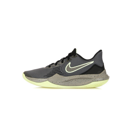 NIKE NBA Scarpa Bassa Uomo Precision V Iron Grey/dust/black/barely Volt da uomo