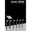 Set 4 Pz Faretti Led A Picchetto Con Pannello Solare Luce Fredda Calda Ip65 Ly04