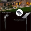 Set 4 Pz Faretti Led A Picchetto Con Pannello Solare Luce Fredda Calda Ip65 Ly04