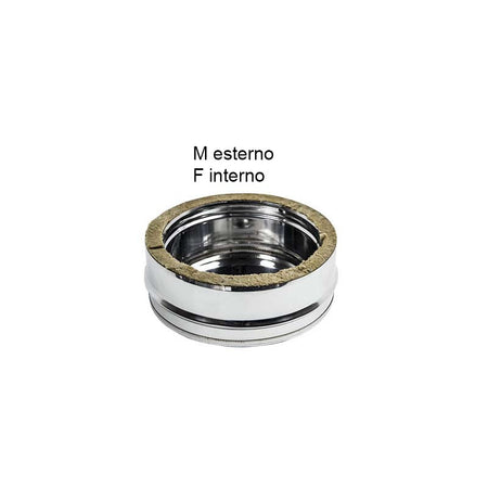 Tappo inox doppia parete con spurgo per scarico condensa