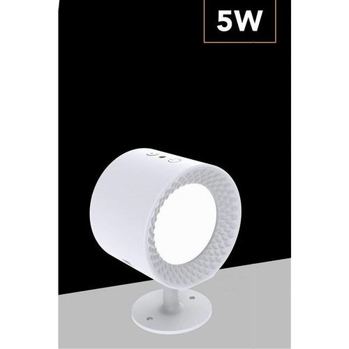 Lampada Parete Led Luce Fronte Retro Ricarica Usb 3 Colori Luce Orientabile Bd01-3c