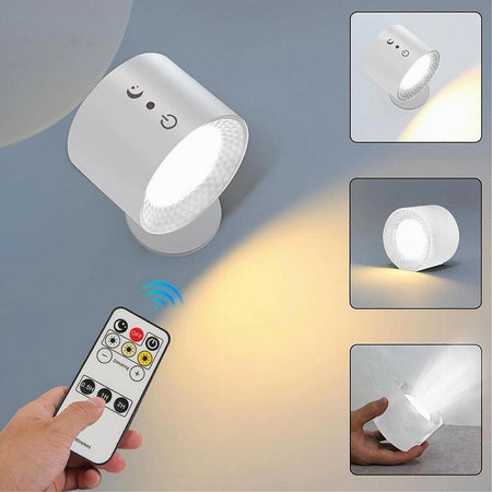 Lampada Parete Led Luce Fronte Retro Ricarica Usb 3 Colori Luce Orientabile Bd01-3c