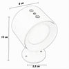 Lampada Parete Led Luce Fronte Retro Ricarica Usb 3 Colori Luce Orientabile Bd01-3c