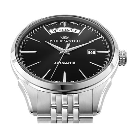 Orologio PHILIP WATCH uomo Roma Automatico acciaio / nero
