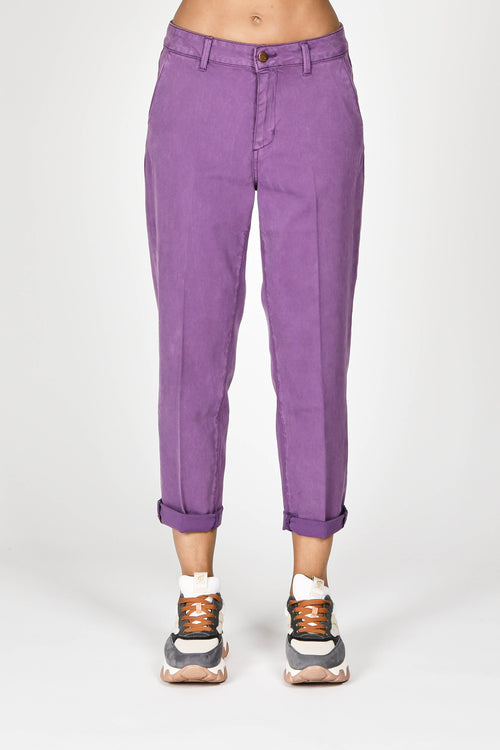 Atelier Cigala's Pantaloni Viola da donna