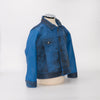 Noa - Giacca Baby Blu Effetto Vintage in vera pelle