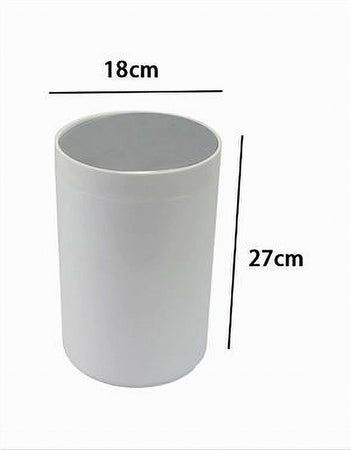 Pattumiera Cestino Secchio Rifiuti Bianco Arredo Bagno Coperchio Basculante 79867