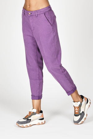 Atelier Cigala's Pantaloni Viola da donna