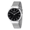 Orologio CHRONOSTAR uomo Metropol tempo acciaio mesh / nero