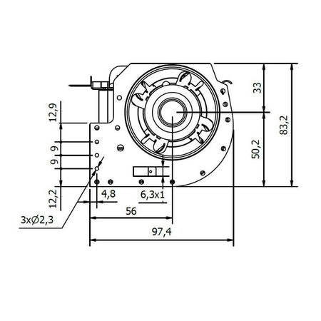Ventola tangenziale COPREL TFL 180/C.20T AFN HT