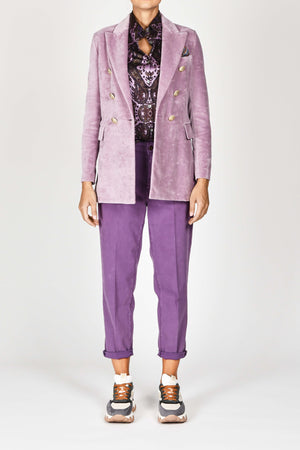 Atelier Cigala's Pantaloni Viola da donna