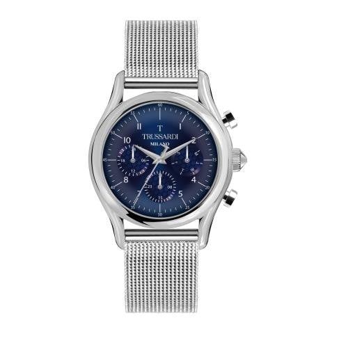 Orologio TRUSSARDI uomo T-Light multi funzione acciaio / blu