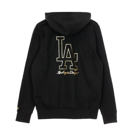 NEW ERA Felpa Leggera Cappuccio Uomo Mlb Metallic Hoodie Losdod Black da uomo