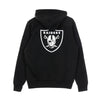 NEW ERA Felpa Cappuccio Uomo Nfl Back Logo Po Hoodie Lasrai Black/white da uomo