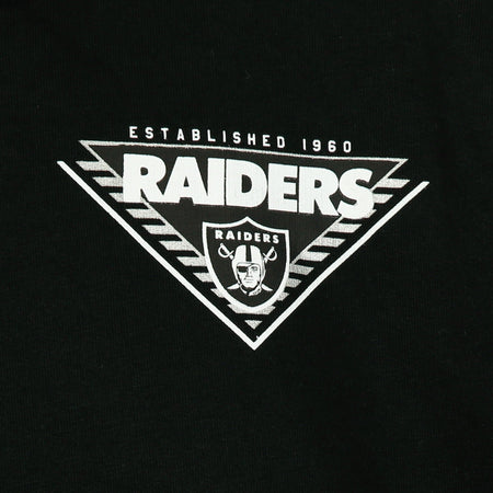 NEW ERA Felpa Cappuccio Uomo Nfl Back Logo Po Hoodie Lasrai Black/white da uomo