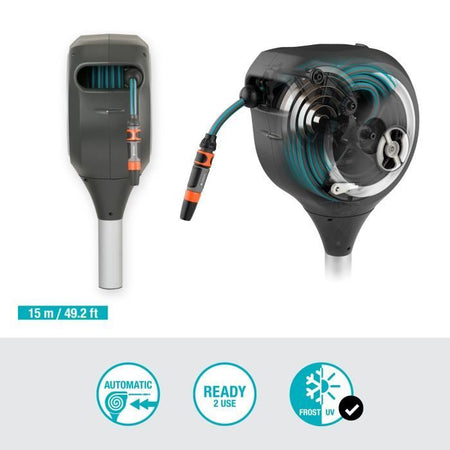 GARDENA RollUp S distributore automatico di picchetti 15 m bordo bianco