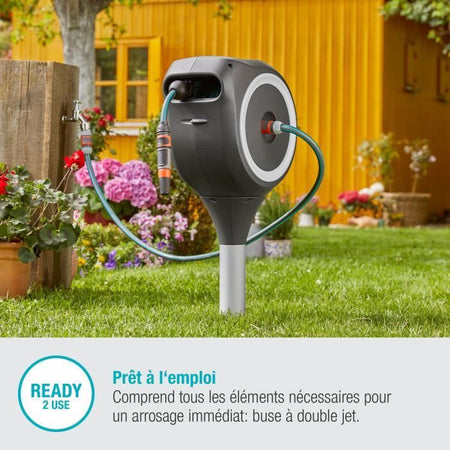 GARDENA RollUp S distributore automatico di picchetti 15 m bordo bianco