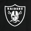 NEW ERA Felpa Cappuccio Uomo Nfl Back Logo Po Hoodie Lasrai Black/white da uomo