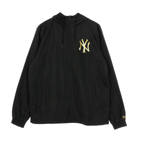 NEW ERA Giacca a Vento Infilabile Uomo Mlb Metallic Windbreaker Neyyan Black da uomo