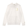 NEW ERA Felpa Leggera Cappuccio Uomo Mlb Metallic Hoodie Neyyan White da uomo