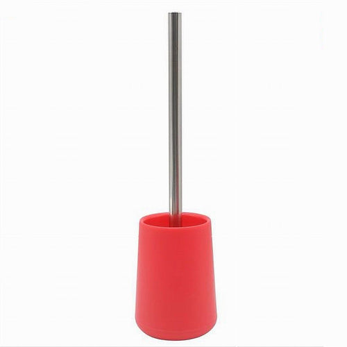 Porta Scopino Di Colore Rosso Con Scopettino Accessorio Arredo Per Bagno 69945