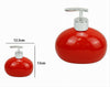 Dispenser Per Sapone Liquido Ceramica Rosso Dosatore Moderno Arredo Bagno 79260