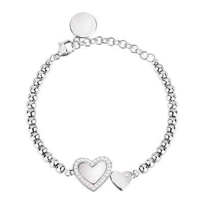 Bracciale MORELLATO donna Love acciaio doppio cuore