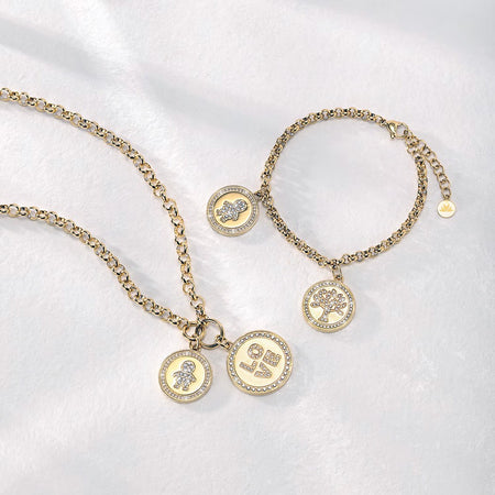 Special Set MORELLATO Love collana / bracciale dorato bimbo / albero vita