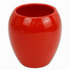 Bicchiere Porta Spazzolini Ceramica Rosso Moderno Accessorio Arredo Bagno 79261