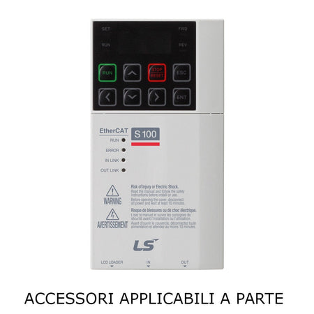Inverter LS Electric S100 1x200-240Vac 0,4 Kw- 2,5A HD, 0.7 Kw - 3,1A ND