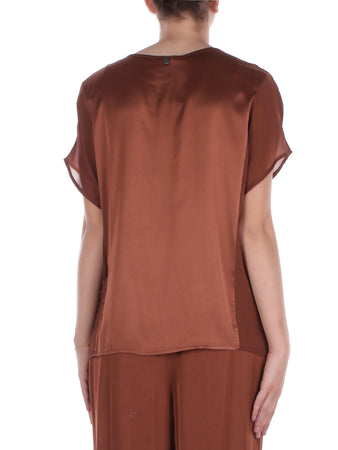 Manila Grace Camicie Marrone da donna