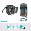 GARDENA Avvolgitubo automatico da parete RollUp M / L 25 m con bordo bianco