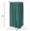 Tenda Doccia Antimuffa Impermeabile 180x200cm Con Anelli Bagno Verde Scuro 69974