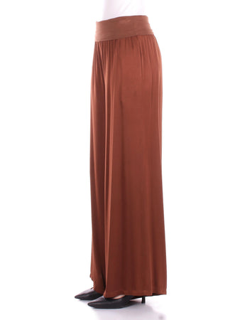 Manila Grace Pantaloni Marrone da donna