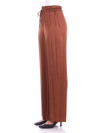 Manila Grace Pantaloni Marrone da donna