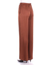 Manila Grace Pantaloni Marrone da donna
